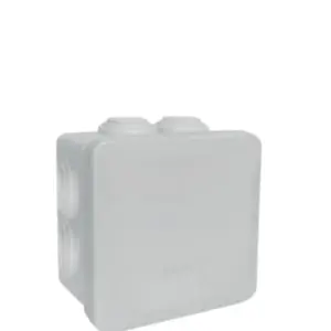 SAXXON CE808045CH - Caja de conexiones con 7 entradas / Termoplástico / Dimensiones 85 x 85 x 45 mm (Ancho x Alto x Fondo) / IP55