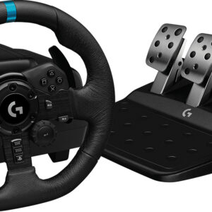 Control Gaming LOGITECH G923 - Volante y Pedal, PC, PlayStation, Alámbrico, Negro
