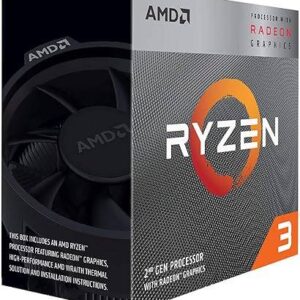 AMD RYZEN 3 3200G - 4 núcleos, socket AM4, Incluye ventilador, Con gráficos incluidos.