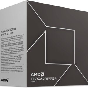 100-100000884WOF AMD RYZEN THREDRIPPER PRO 7995WX - 96 núcleos, socket sTR5, No incluye ventilador, Se requiere una tarjeta gráfica independiente.
