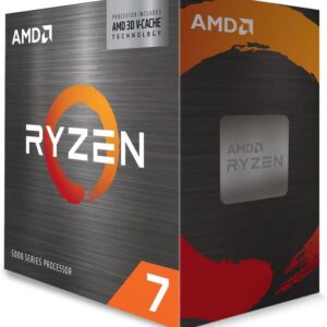 100-100001503WOF AMD RYZEN 7 5700X3D - 8 núcleos, Socket AM4, No Incluye Ventilador, Se requiere una tarjeta gráfica independiente.
