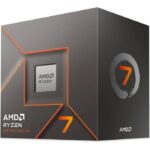 AMD RYZEN 7 8700F - 8 núcleos, Socket AM5, Con ventilador, Se requiere una tarjeta gráfica independiente