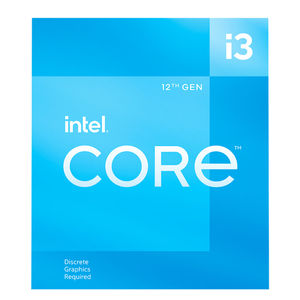 Procesador INTEL Core I3-12100F 3.30GHz - 4 núcleos Socket 1700, 12 MB Caché. Alder Lake. (REQUIERE TARJETA DE VIDEO. COMPATIBLE SOLO CON MB CHIPSET 600)