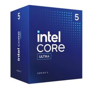 BX80768225 Procesador INTEL Core Ultra 5 de 4.9 GHz - 10 núcleos (6P + 4E), 23 Tops (IA), Socket LGA 1851 con gráficos y disipador.