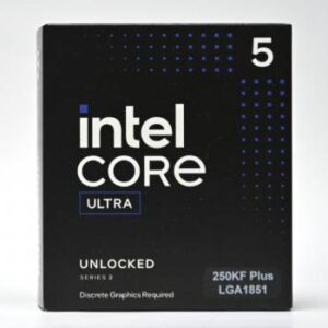Procesador INTEL® Core™ Ultra 5 Plus - BX80768250KF, 3.3 Ghz, 18 núcleos, LGA 1851, 22 TOPS (SIN DISIPADOR - SIN GRAFICOS)