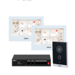 DAHUA KITVPIPWIFI01DH - Kit de Videoportero IP WiFi Dahua con 2 Monitores de 7", Frente de Calle y Switch PoE
