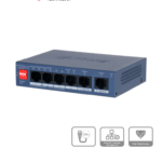 DAHUA DH-CS4006-4ET2GT-36 - Switch PoE de 6 Puertos Fast Ethernet/4 Puertos PoE 10/100/1000 / 2 Puertos uplink 10/100/ 36 Watts Totales/ Switching 1.2 Gbps/ Tasa de Reenvio de Paquetes .89 Mbps/ con Protección de Descargas/