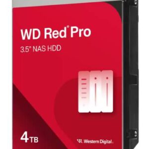 Disco Duro WESTERN DIGITAL RED WD4005FFBX 4TB - SATA, 7200 RPM, 3.5 Pulgadas Caché 256MB, Velocidad de transferencia: 217MB/s, Modelo: WD4005FFBX