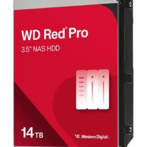 Disco Duro WESTERN DIGITAL RED WD142KFGX 14TB - SATA, 7200 RPM, 3.5 Pulgadas Caché 512MB, Velocidad de transferencia: 255MB/s, Modelo: WD142KFGX