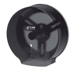 Clar Systems CSY010 Dispensador de Papel Higiénico Mini Innova Color Humo para Rollo Industrial 250mm máx.