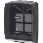 CSY090 Dispensador de Toalla Inter-doblada Innova ABS antiestático. Clar Systems. Color Humo. Capacidad para 600 toallas