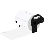 Etiqueta blanca de papel BROTHER DK1241 - 180 etiquetas de 101 mm de ancho x 152 mm de largo. Impresión en negro. QL1110NWB.
