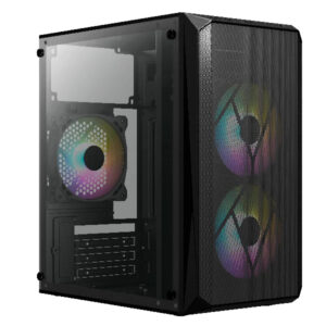 Gabinete ACTECK Doom GI630 - Micro-Tower, PC, micro ATX, Mini-ATX, Negro, 500 W