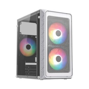 Gabinete Mini Torre ACTECK DOOM PRO CRYSTAL GI730C Factor: Micro Atx - Mini ITX, Puertos: 1 USB 2.0 1 USB 3.0 Puerto dual 3.5mm