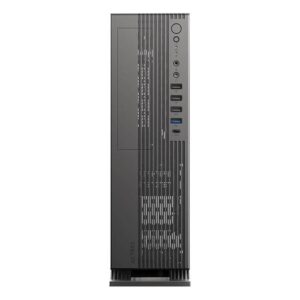 Gabinete Mini Torre Slim+F2120 ONEX GS455 ACTECK Factor Micro ATX- Mini ITX - Lector de tarjetas SD