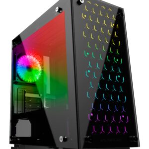 BR-922968 Gabinete GAMER Balam Rush TALOS GI980 Micro Tower Micro ATX Y Mini ITX Cristal Templado USB 3.0 3 VENT