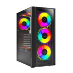 Balam Rush BR-935968 Gabinete Gamer Mini Torre ATX Dragonfly Crystal GM745 Azender Series