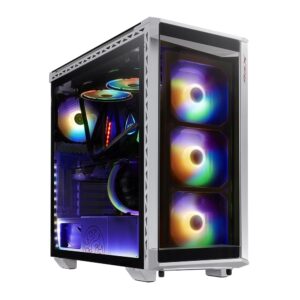 BATTLECRUISER-WHCWW Gabinete XPG Battlecruiser RGB White RGB Sync Cristal Templado E-ATX - Color Blanco