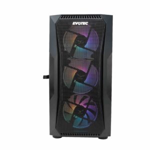 Gabinete Gaming Seoul - EVOTEC EV-1019, 3 ventiladores incluidos, USB 3.0