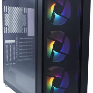 Gabinete Gaming Tokyo - EVOTEC EV-1021, 3 ventiladores incluidos, USB 3.0