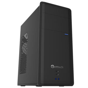 GG1802 GETTTECH gabinete pc color negro incluye fuente 500w - tipo media torre, usb 3.0, ranuras pci, con ventana y 1 ventilador, mod. gg-1802