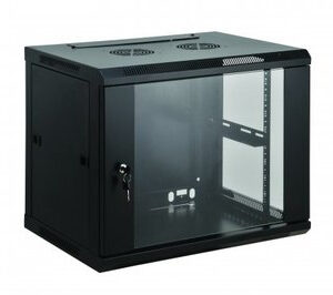 Gabinete de red mural de 19 - 6U, Flatpack, 60kg, 570x450, INTELLINET 711715