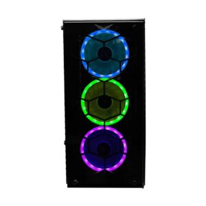 Naceb Gaming Gabinete Gaming Naceb Technology HYDRA Crystal Case NA-0602 - ATX, Negro