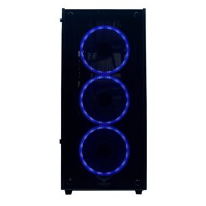 Naceb Gaming Gabinete Gaming Naceb Technology PLAYER Crystal Case NA-0603 - Full ATX, Negro