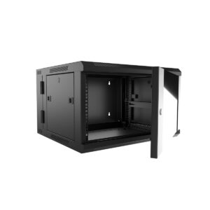 NEXXT Gabinetes de pared abatible - ensamblado, 2 Ventiladores, 9U, 0.50X0.60X0.55Mts.H.W.D. NPC-P9U65B