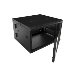 NEXXT Gabinetes de pared abatible - ensamblado, 2 Ventiladores, 12U, 0.63X0.60X0.55Mts.H.W.D. NPC-P12U65B