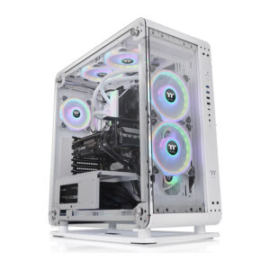 CA-1V2-00M6WN-00 Gabinete THERMALTAKE Core P6 TG Snow Semi Torre - ATX/Mini-ITX/Micro-ATX, USB 2.0/3.0, sin Fuente, sin Ventiladores Instalados