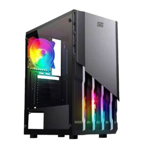 VORAGO Gabinete gamer start the game CSG-530 matx - cristal, usb 3.0, s/fte, negro