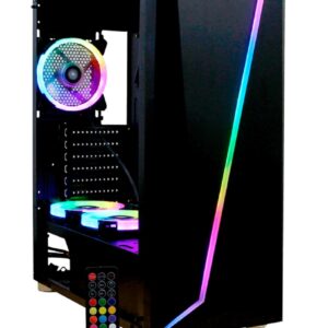 Yeyian gabinete gamer armageddon serie 2200 - atx y micro atx 7 espacios de expansion, 3 vent, opcion a colocar mas, control remoto, mod. YGA-68809