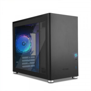 Yeyian gabinete gamer hussar micro atx - panel lateral cristal templado, atx, dtx y mini atx, gpu 350mm, hasta 6 ventiladores no inc mod. YCM-ATXAW-01