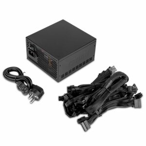 Yeyian fuente de poder pegasus - atx 3.0, 850w oro, pci -e gen5, proteccion ocp/ovp/uv/scp/otp/olp, ventilador dinamico 140mm, mod. YFG-85031-01