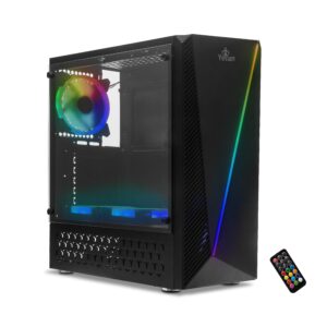 YCH-LAR01BK Yeyian gabinete gaming crescent master media torre atx micro y mini atx - compe con fuente atx, gpu 325 mm inc 3 vents gran flujo - sku: ych-lar7-01bk