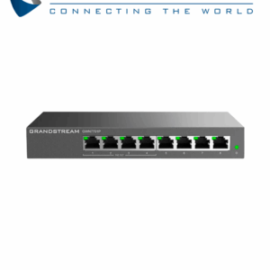 GRANDSTREAM GWN7701P - Switch PoE no administrable/ 8 puertos Gigabit (4 PoE 802.3af/at)/ Presupuesto PoE 60W, hasta 30W por puerto/ Capacidad 16 Gbps/ Plug & Play sin configuración/ Sin ventilador/ Ideal telefonía IP, videovigilancia y APs