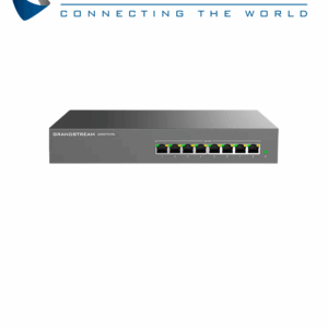 GRANDSTREAM GWN7701PA - Switch PoE no administrable/ 8 puertos Gigabit, todos PoE 802.3af/at/ Presupuesto PoE 145W, hasta 30W por puerto/ Capacidad 16 Gbps/ Plug & Play sin configuración/ Ideal telefonía IP, videovigilancia y APs