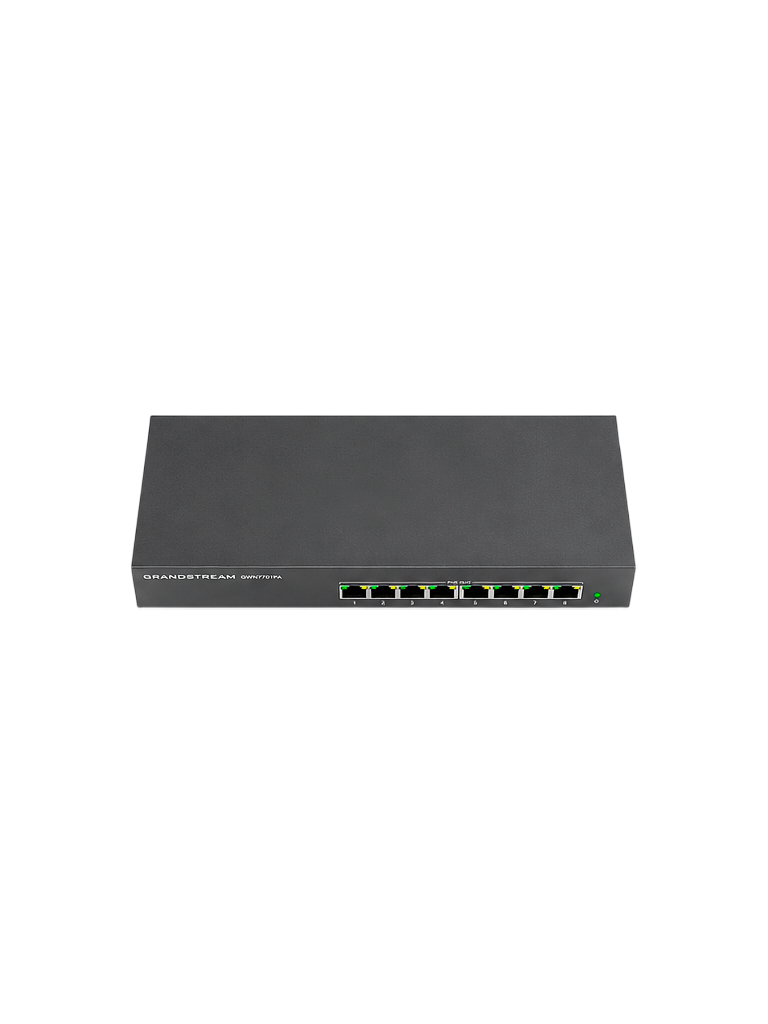 GRANDSTREAM GWN7701PA - Switch PoE no administrable/ 8 puertos Gigabit, todos PoE 802.3af/at/ Presupuesto PoE 145W, hasta 30W por puerto/ Capacidad 16 Gbps/ Plug & Play sin configuración/ Ideal telefonía IP, videovigilancia y APs - Image 2