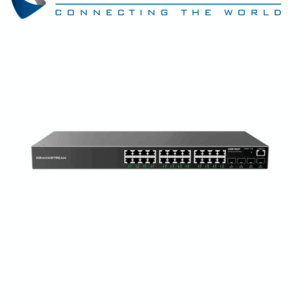 GRANDSTREAM GWN7803P - Switch administrable Capa 2+ empresarial/ 24 puertos Gigabit PoE 802.3af/at/ 4 puertos SFP/ Presupuesto PoE 360W/ Capacidad 56 Gbps/ VLAN, QoS, ARP Inspection y anti-DoS/ Gestión GWN.Cloud y GWN Manager