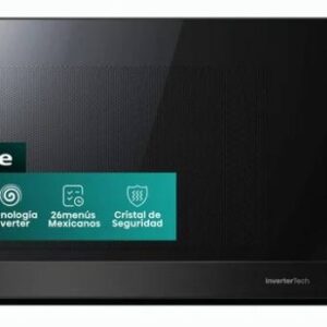 Horno de Microondas Hisense HMMS3411DSV - 1.4 pies, Negro Inox.