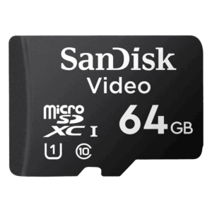 Memoria microSD SanDisk 64GB / Alta Resistencia / Videovigilancia / Clase 10