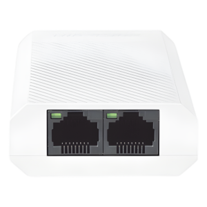 Extensor PoE+ (30 Watts Entrada) / 100 Mbps con 2 Salidas PoE+ (30 Watts Totales de Salida) / Uso Interior / Podemos Alimentar 2 Cámaras IP