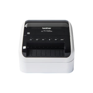 Impresora de etiquetas BROTHER QL1110NWB - térmica directa, Wifi, LAN, imprime etiquetas de papel de hasta 4 pulg. de ancho y hasta 69 etiquetas/minuto