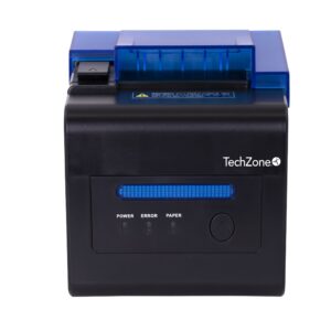 Impresora termica TECHZONE TZBE302E de 80mm - vel de 300mm/s, 203 DPI´s, USB-SERIAL-RJ45-RJ11, cortador automatico, 1 año de garantía