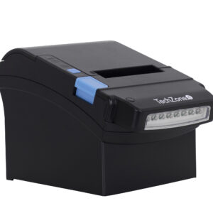 Impresora termica TECHZONE TZBE400 de 80mm - vel de 260mm/s, 576 DPI´s, USB-SERIAL-RJ45-RJ11, detedctor de billetes falsos, cortador automatico, 1 año de ga