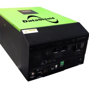 Inversor Cargador Solar Híbrido DATASHIELD IN-5000 - 220VCA, 50 Hz/60 Hz, Red o Generador, Negro con Verde