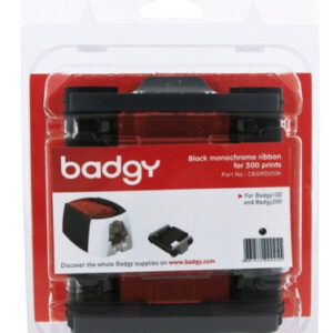 CBGR0500K Ribbon Negro BADGY - Negro, 500 páginas, Ribbon