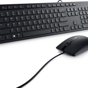 Kit de Teclado y Mouse Óptico DELL KM300C (580-AKKW) - Alámbrico, USB 2.0, Negro, Español.