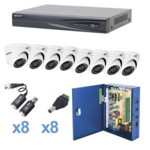 Kit de videovigilancia EPCOM KEVTX8T8EW - Interior y exterior, Alámbrico, 8, 1920 x 1080 Pixeles, 2 MP
